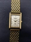 GOLD Seiko Slim Quartz men's Wrist Watch - FREE SHIPPING