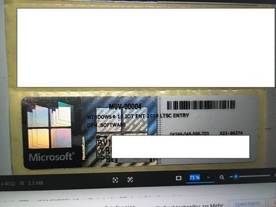 Windows 10 IOT Ent 2019 LTSC ENTRY OEM Software Neu 