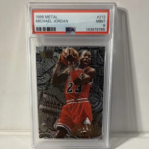 Fleer 1995-96 Fleer Metal Nuts & Bolts Michael Jordan Bulls #212 PSA 9