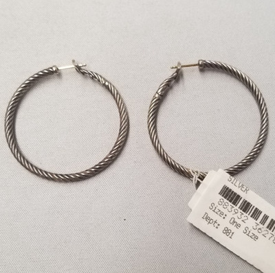 David Yurman Creolen mit Kabel 1,75 Zoll