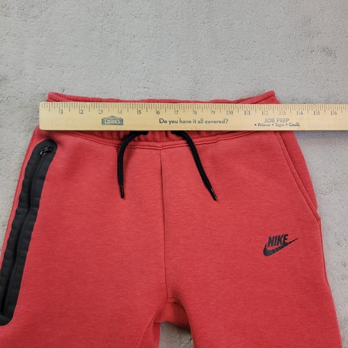 Nike Sportswear Tech Fleece Joggers Boys Large Red Pockets Gym Sports FD3287 - 第 7/10 張圖片