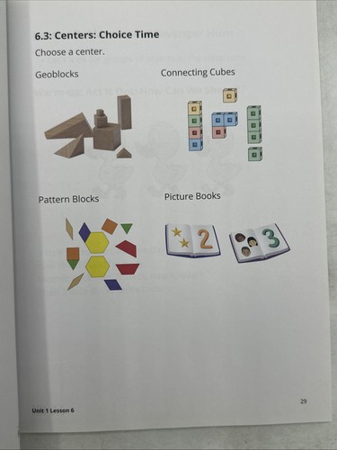 IM K-5 Math - Kindergarten Student Edition Unit 1 - GOOD - Picture 10 of 15
