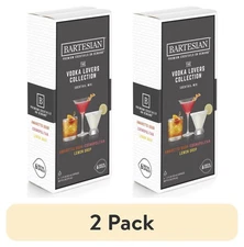 (2 pack) Bartesian Cocktail Mixer Capsules, Vodka Lovers Collection, 6 Pack