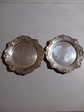 2 Solid Sterling Silver OLD Bread Plates Chantilly By Gorham Scrap Or Not 6.4 OZ