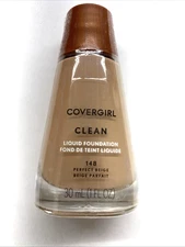 Covergirl Clean Normal Skin Liquid Foundation Makeup # 148 PERFECT BEIGE Sealed
