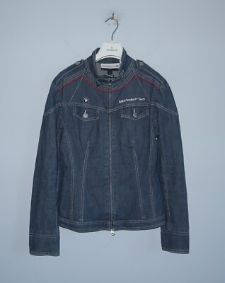 BMW Womens Rare Sauber F1 Team Formula 1 Racing Jeans Jacket Size