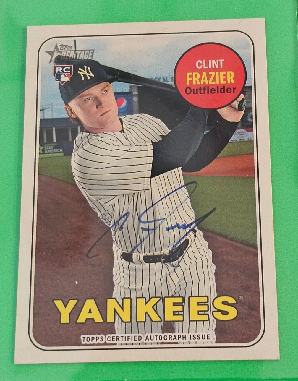 2018 Topps Heritage - Real One Autographs Clint Frazier-Yankees MINT