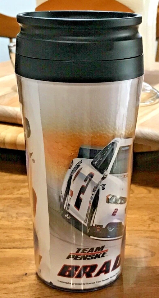 Taza de viaje Brad Keselowski Wincraft #2 Miller Lite 16 oz contorno ¡ENVÍO GRATUITO! Foto 4 de 4