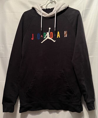 Mens Air Jordan Hoodie DNA Hybrid Black Mens Size Medium