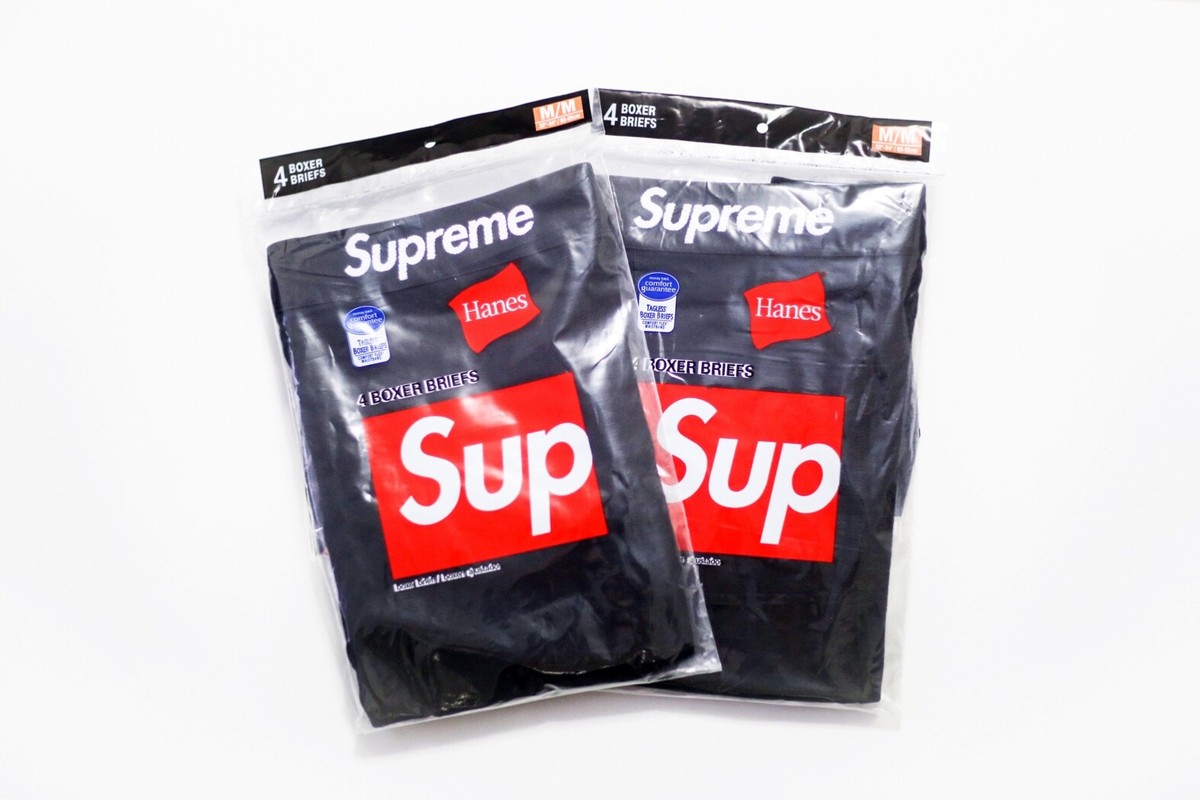 Supreme Hanes Black Boxer Briefs M (2 Briefs) | eBay Supreme Hanes Black Boxer Briefs M (2 Briefs) | eBay