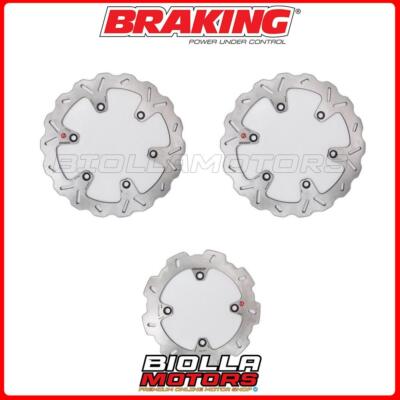 Honda CBF S ABS 600 2004 BRAKING BRAKE DISC KIT - FRONT + REAR [WAVE