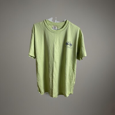 Seaside Beach Florida Green Streets Shirt Bike On Both Sides RARE Size L