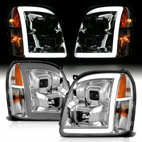 FLEETWOOD DISCOVERY 2014 2015 CHROME PROJECTOR HEADLIGHTS HEAD LAMPS RV