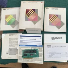 Vintage Apple IIe Extended 80 column text card; original box, manual