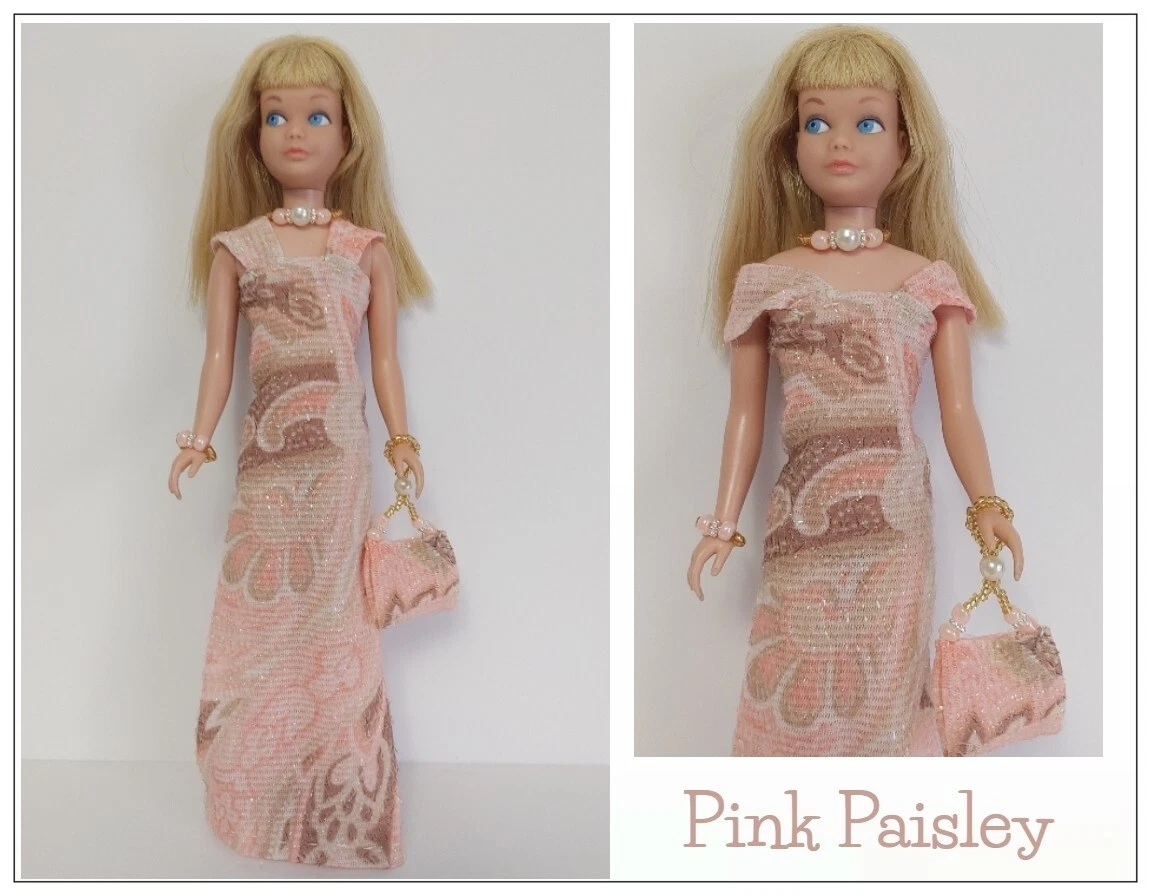 HM Clothes fits vintage Skipper Dolls GOWN PURSE JEWELRY Fashion NO DOLL d4e