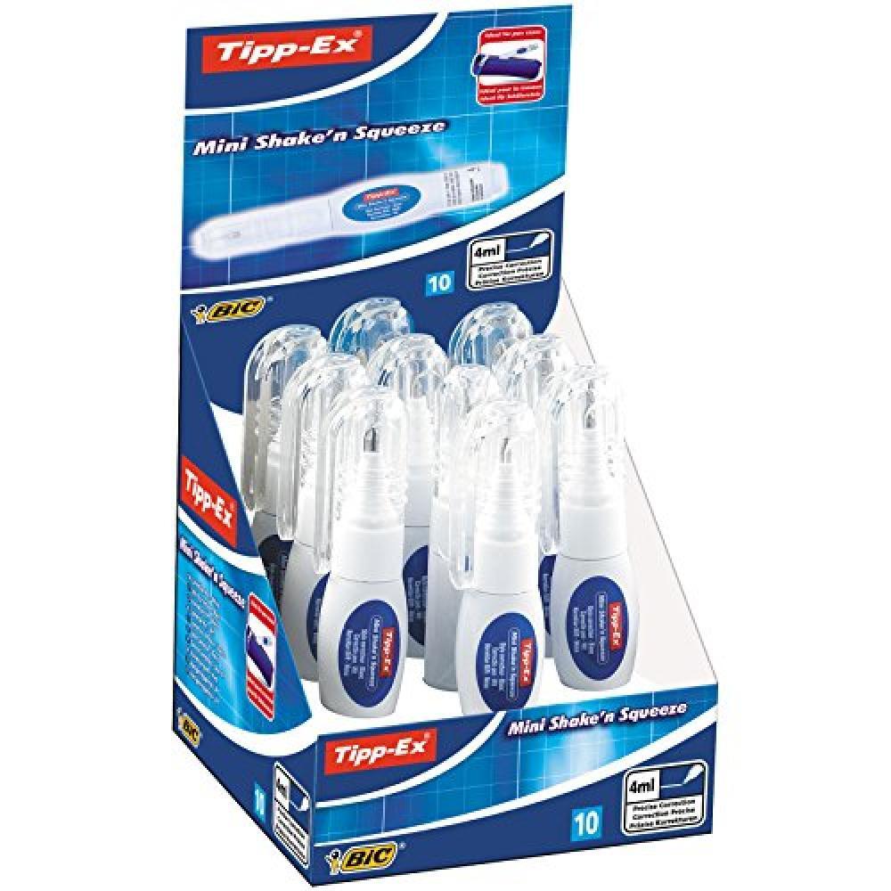 Bic Tipp-Ex Shake'N Mini Squeeze Correttore a Penna Formato Pocket Confezione da