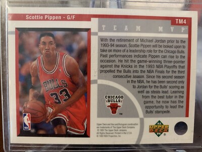 1993-94 Upper Deck Team MVP Scottie Pippen Chicago Bulls | eBay