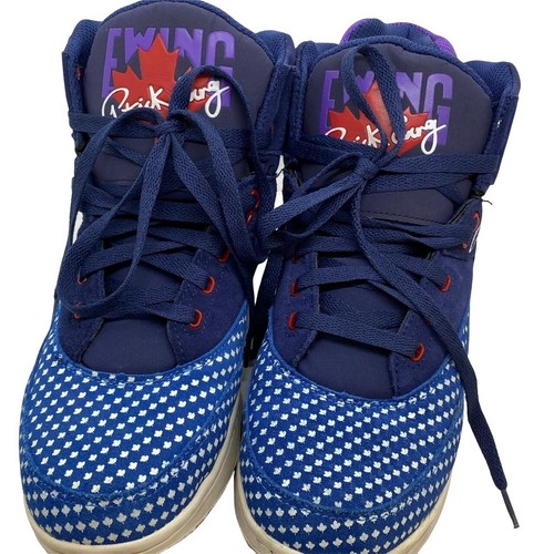 patrick ewing blue shoes