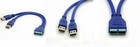 BSHTU Dual USB 3.0 Type A to 20 Pin Header Cable Super Speed 5Gbp/s Data...