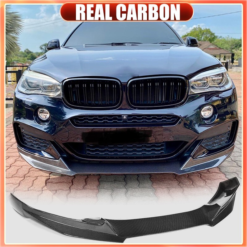 Fit For BMW X6 F16 M Sport 2015-2018 Front Bumper Lip Chin Spoiler