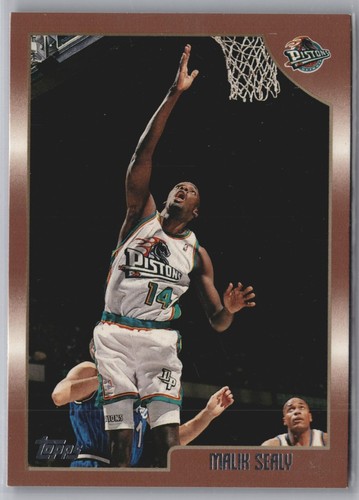 1998-99 Topps Detroit Pistons Basketball Card #56 Malik Sealy | eBay