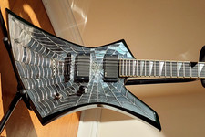 Jackson Kelly Ke-2t Guitar - Cracked Mirror Spider Web - Jack Frost Of Savatage