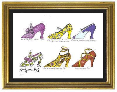 Andy Warhol “Six Shoes” Signed & Hand-Numbered Ltd Ed Print