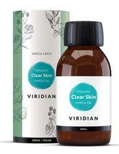 Viridian 100% Organic Clear Skin Omega Oil 200ml BBE 04/26
