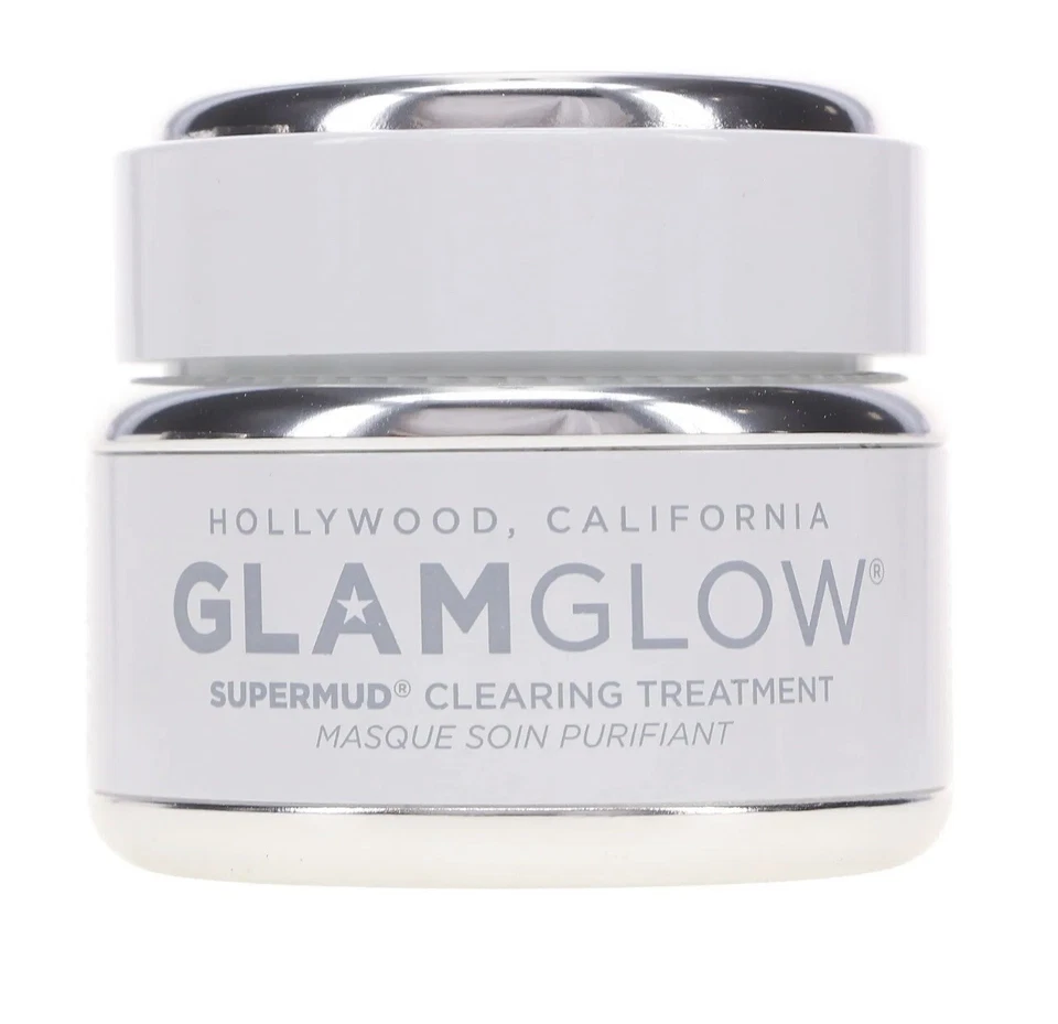 GLAMGLOW Supermud Clearing Treatment Mud Mask 1.7 Oz 50g New Limited W/O Box $60 - Image 3 of 4