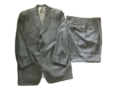 Canali Loro Piana Light Gray Suit 2 Pcs Men Size 54 Made In Italy