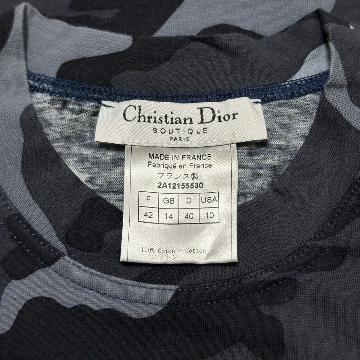 CHRISTIAN DIOR Spring Summer 2002 Camouflage T-Shirt | eBay