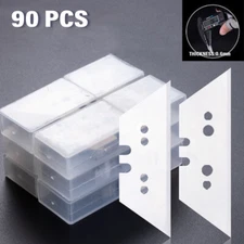 90pcs Replacement blades Set Steel Blades Standard Utility Knife Blades Cutter