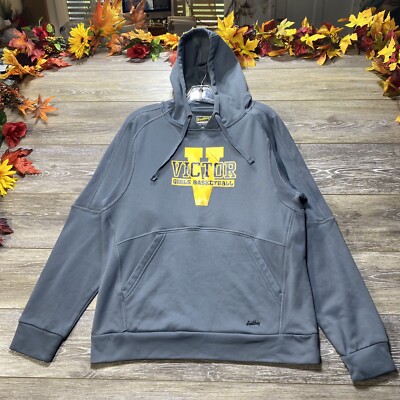 Victor High School Sweatshirt Size Medium Gray Women’s Basketball Hoodie 