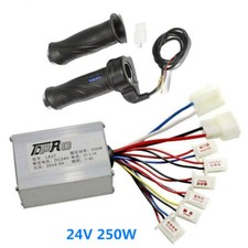 24V 250W Brush Motor Speed Controller Twist Throttle Electric Bike ATV Scooter