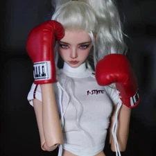 1/4 BJD Doll SD Resin Joint Face Makeup Boxing Girl Female Bare Doll Gift Toy