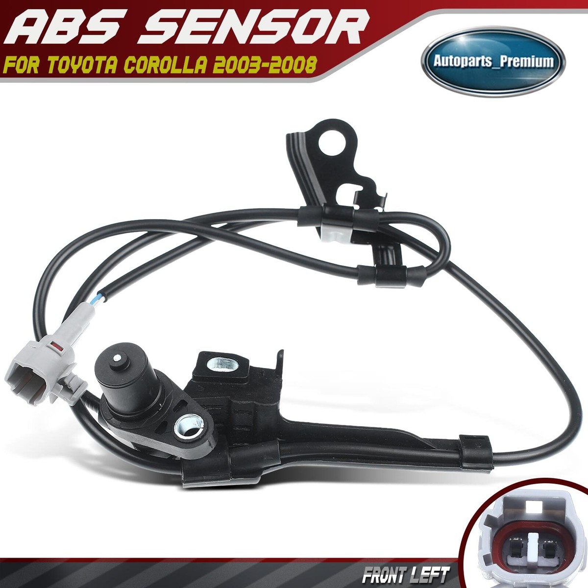 トヨ Front Left Driver Side ABS Wheel Speed Sensor for Toyota Corolla