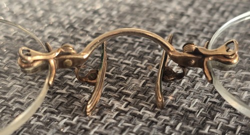 Antique 1890s Pince-Nez 12ct Rolled Gold Glasses | A.T. Francis | Edwardian - Picture 4 of 19