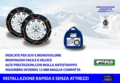 Schneeketten Kompatibel Mit Carnival 215/65-15 R15 Räder Auto Grip 12mm