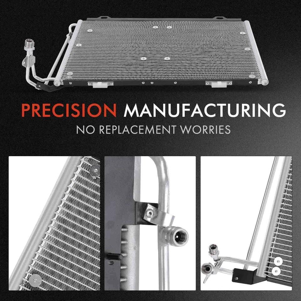 Nuevo kit de refrigeración de radiador y condensador de CA para Mercedes-Benz C280 1994-1997 L6 2,8 L Foto 4 de 4