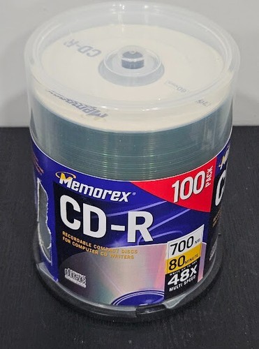 Memorex CD-R 48x 700MB 80-Minute 100 Pack New Sealed - Picture 4 of 4
