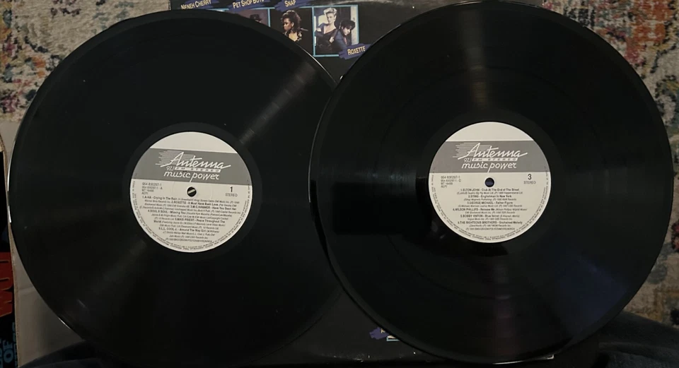 Various "Antenna Music Power" 2xLP Greek Compilation inc A-Ha, Roxette, MC Hamme Foto 4 de 4