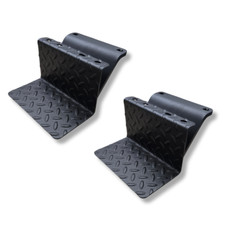 Cj5 Side Steps Compatible With Jeep Cj Vehicles Pair - Solid - Black