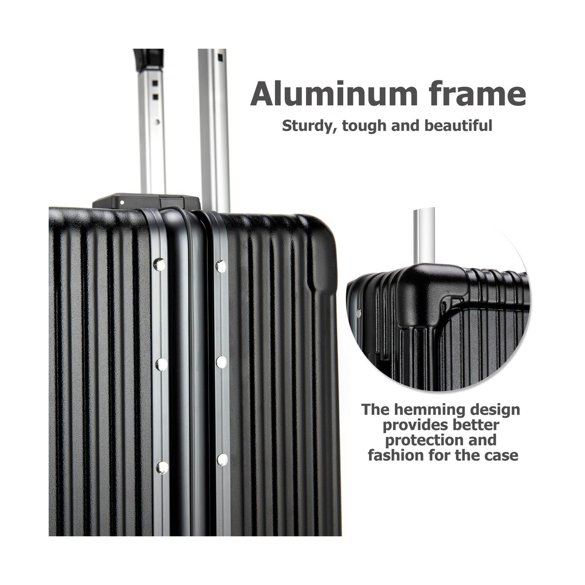 flieks aluminium frame luggage