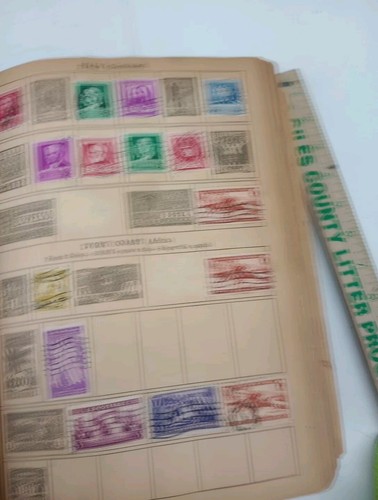 1935 Whitman Around the World Stamp Book many old stamps ! Read Look Back Cover! - Picture 12 of 17