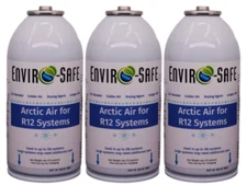 Arctic Air for R12, Auto AC Refrigerant Support, 3 Can Kit