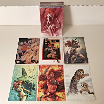 RED SONJA 35th ANNIVERSARY ''BACK TO BASICS'' (DF/2009) Complete Base Card Set