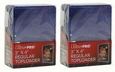 NEW 2-PACK Ultra Pro Clear 3x4" 35pt Toploader Sports 50 Card Sleeve Case 81222