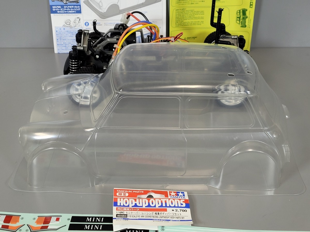 New Partial Built Tamiya 1/10 R/C Rover Mini Cooper Racing FF M-03