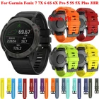 For Garmin Fenix 5 5X Plus 6X 6Pro 7 7X Strap Silicone Quick Release Sports Band