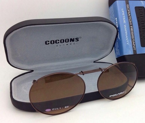Gafas de sol/anteojos polarizados ámbar COCOONS sobre Rx con clip OVL 1-50 bronce - Imagen 2 de 8